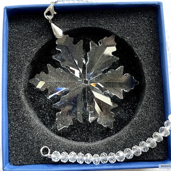 Crystal Snowflake Sun Catcher Christmas Tree Decor Czech Bohemia Crystal Gift - Picture 4 of 7